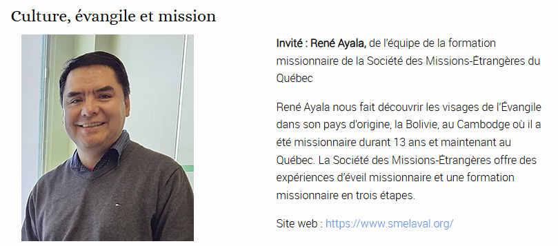 Émission Questions d'aujourd'hui : René Ayala présente la formation missionnaire en trois étapes