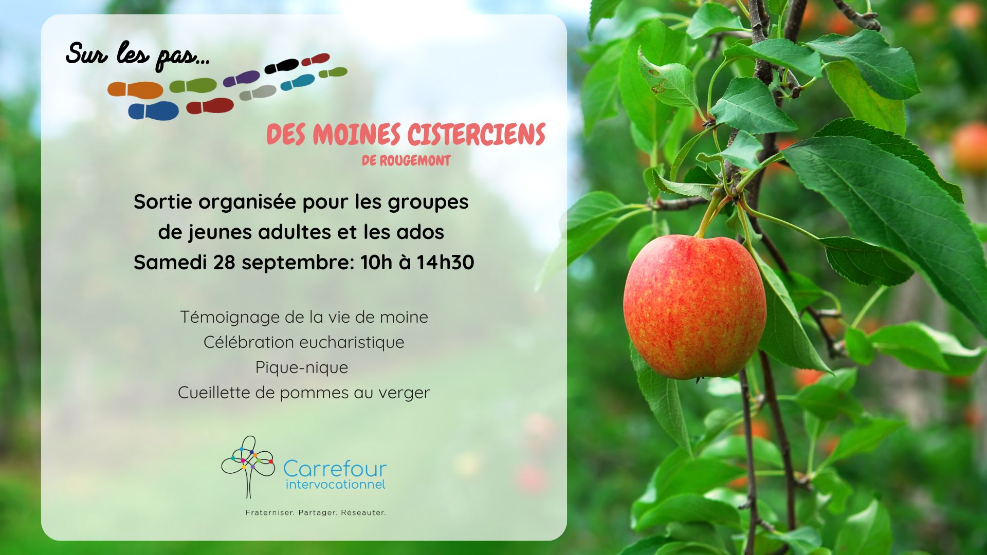 Affiche - Sur les pas des moines cisterciens de Rougemont