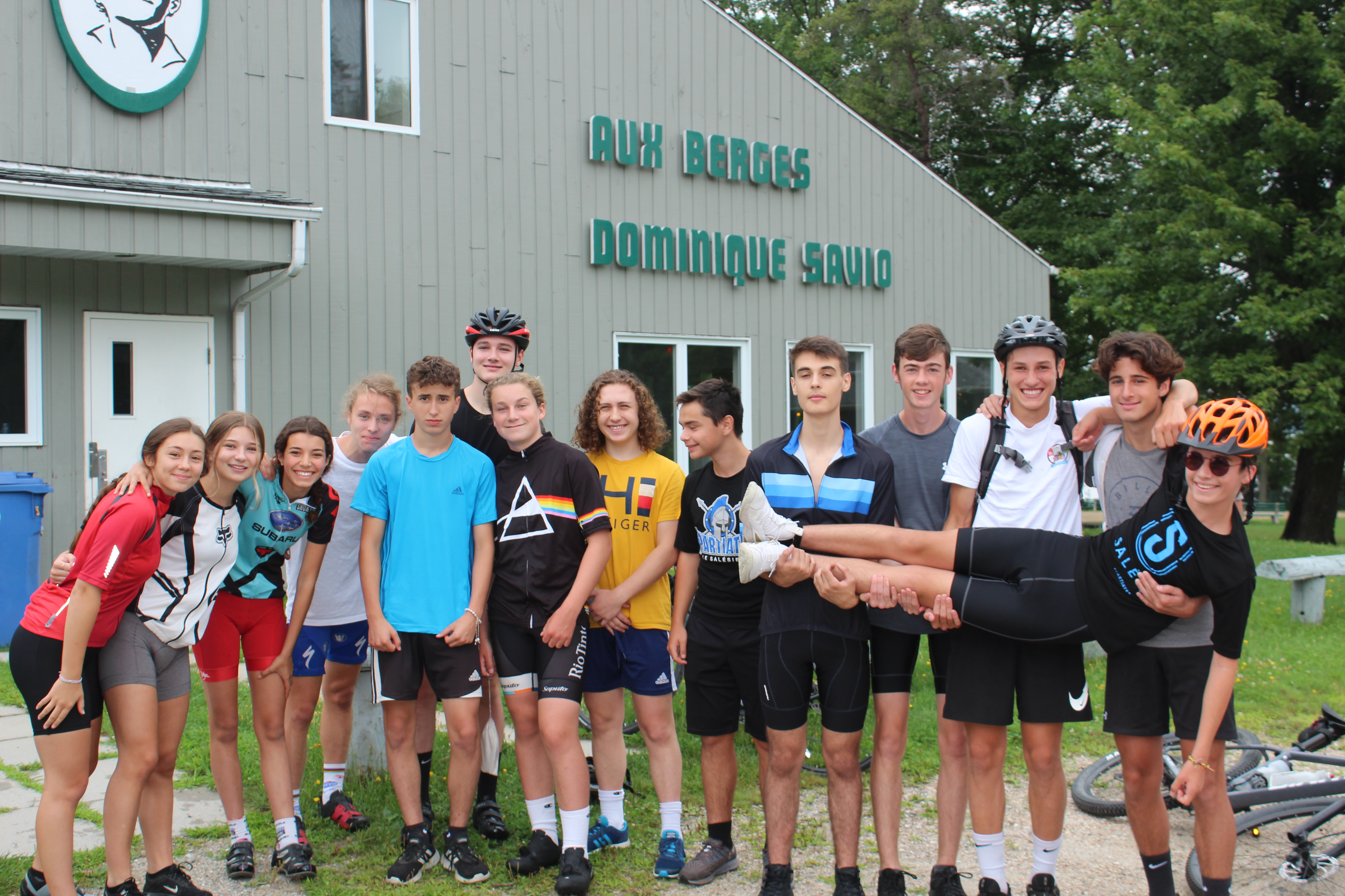 Camp Savio Groupe de cycliste de l'école secondaire Le Salésien de Sherbrooke