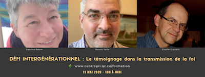 Webinaire : Défi intergénérationnel - le témoignage dans la transmission de la foi