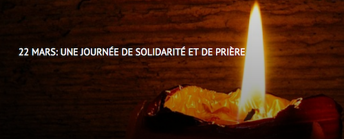 Journée de solidarité et de prière le 22 mars 2020 avec les communautés religieuses