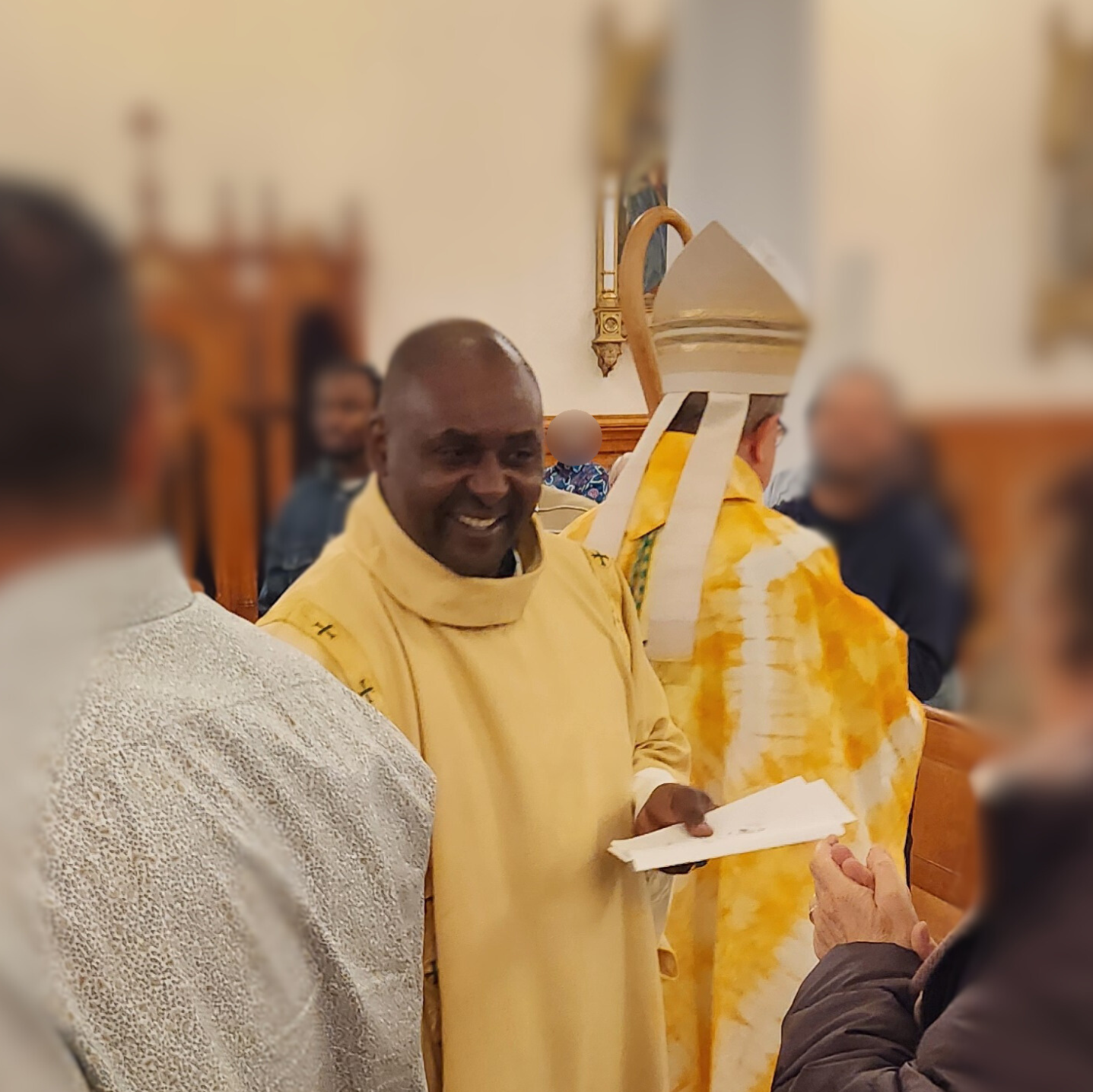 Simon Pierre Nyamsi  Ordination diaconale pour le diaconat permanent Diocèse de Saint-Hyacinthe 3 novembre 2024